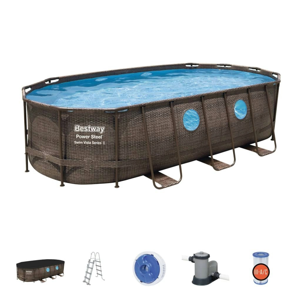 Bestway Power Steel Swimming Pool Set 549x274x122cm 92931