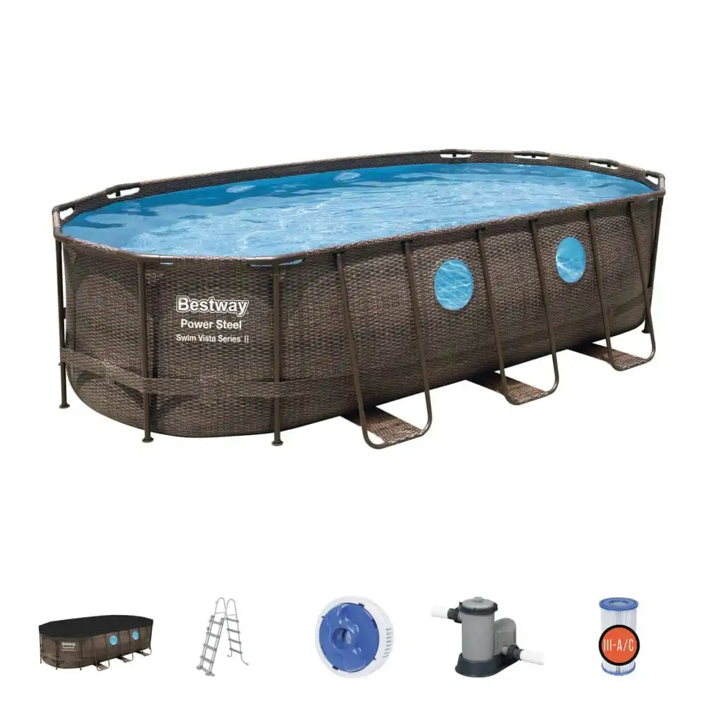 Bestway Power Steel Swimming Pool Set 549x274x122cm 3202631