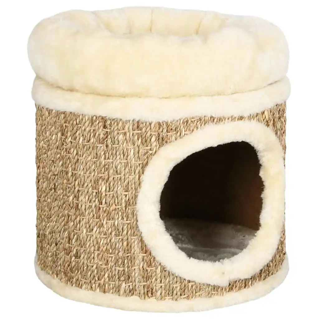 Cat House with Luxury Cushion 33 cm Seagrass 170968