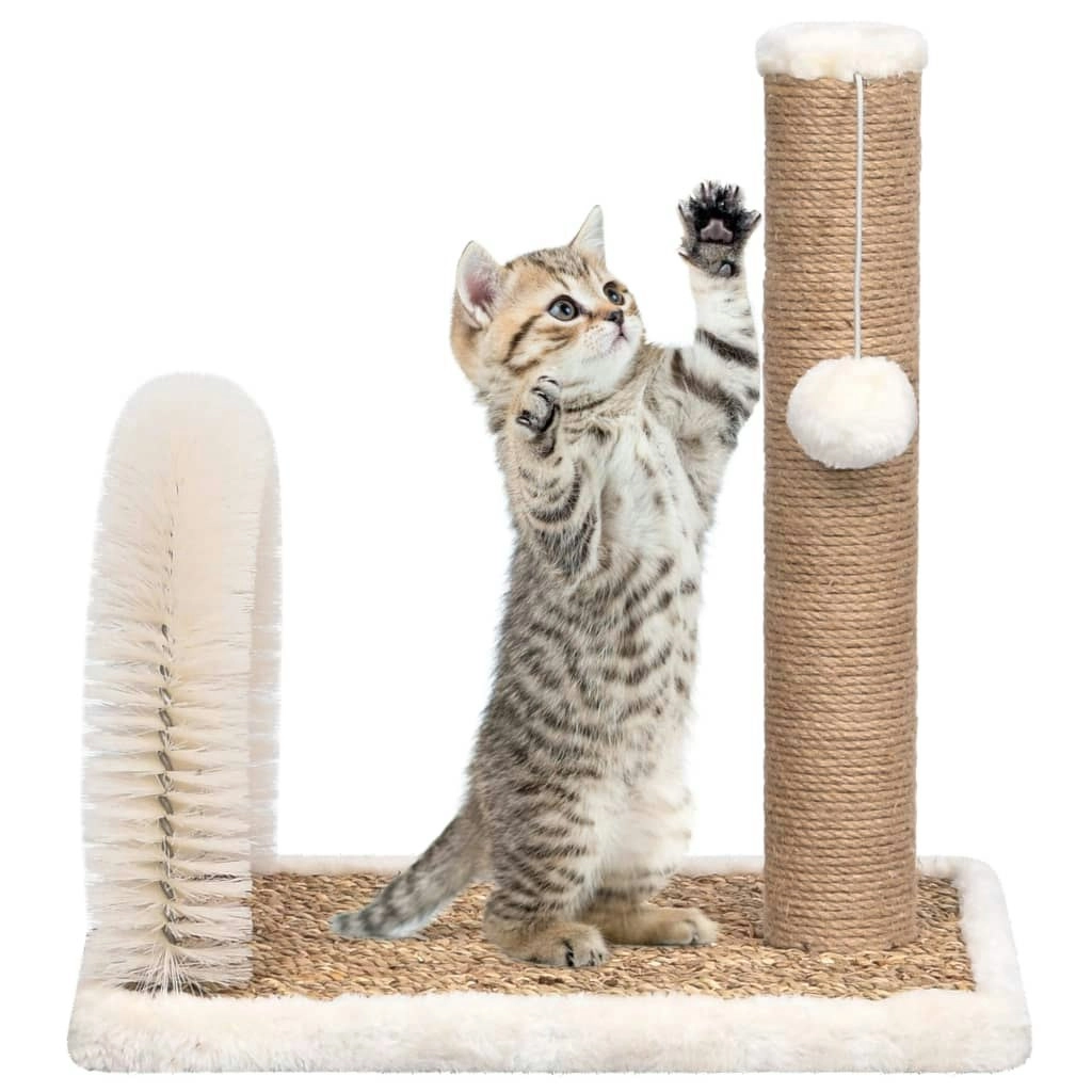 Cat Tree with Arch Grooming Brush and Scratch Post 170971