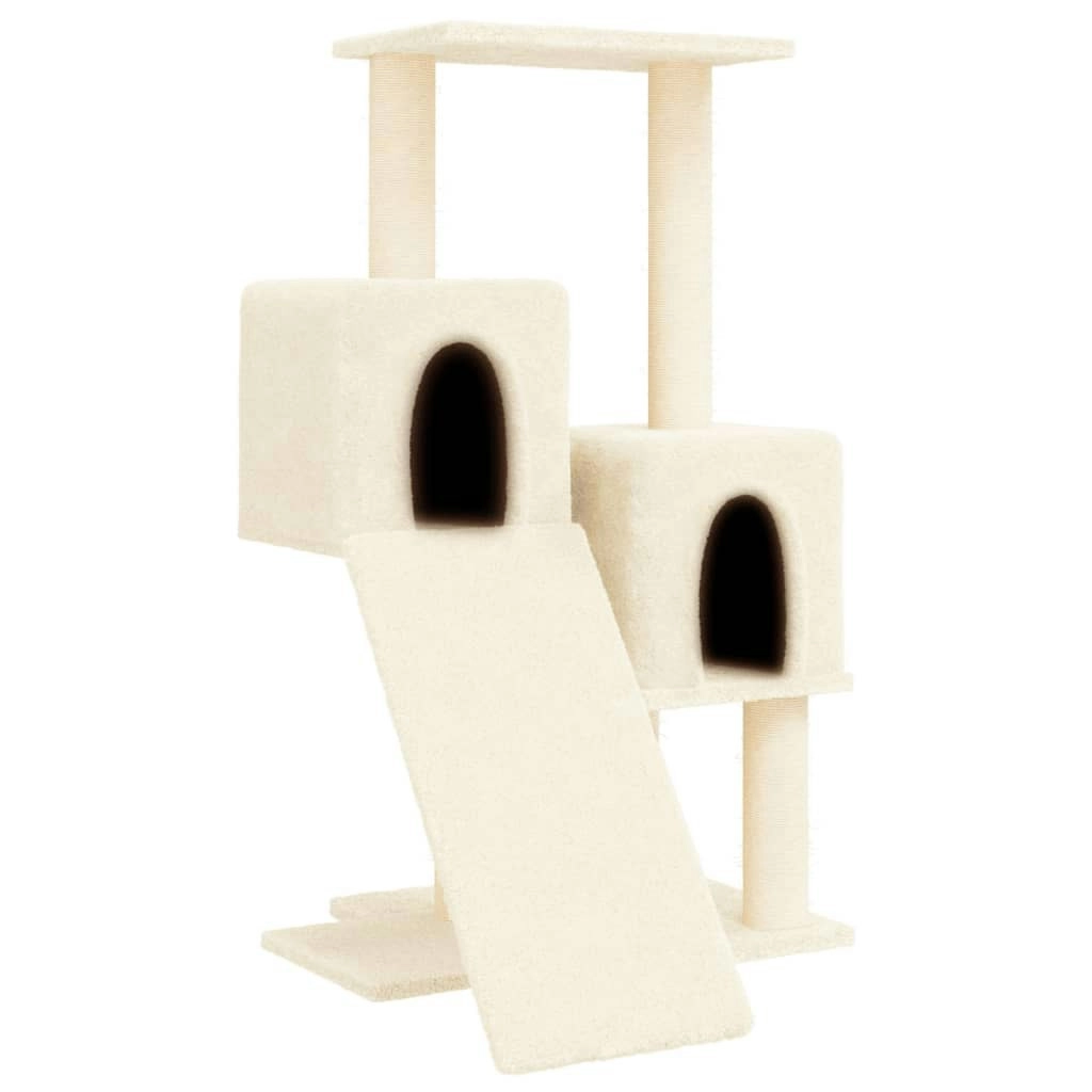 Cat Tree with Sisal Scratching Posts Cream 82 cm 171777