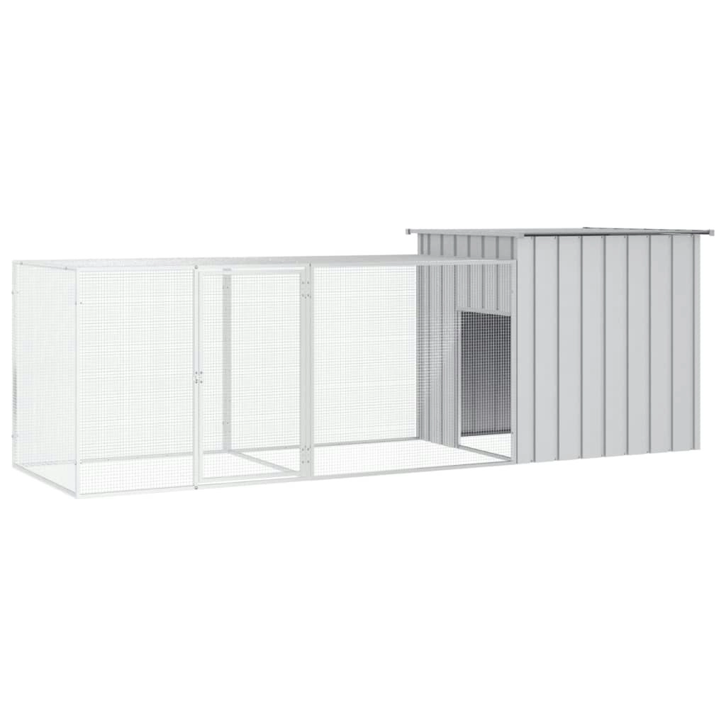 Chicken Cage Grey 300x91x100 cm Galvanised Steel 3106460