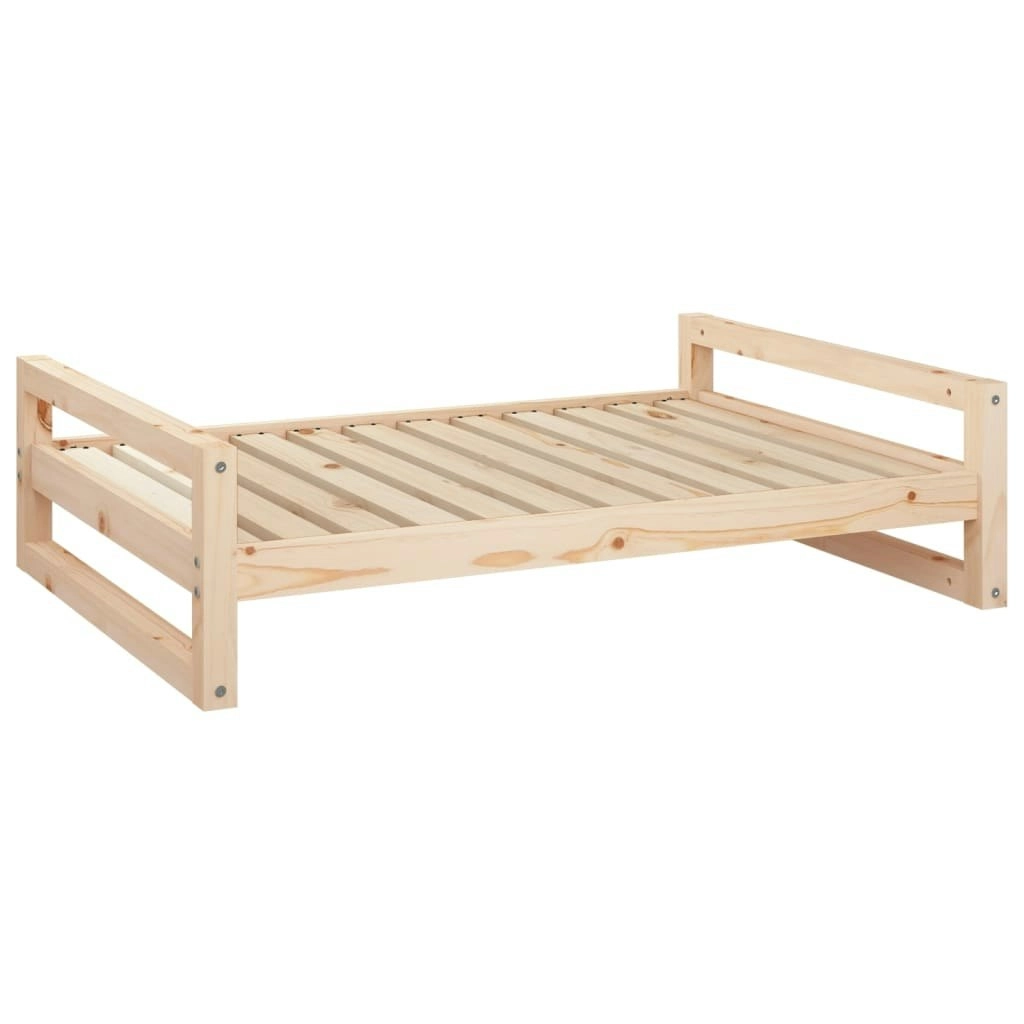 Dog Bed 105.5x75.5x28 cm Solid Pine Wood 821487