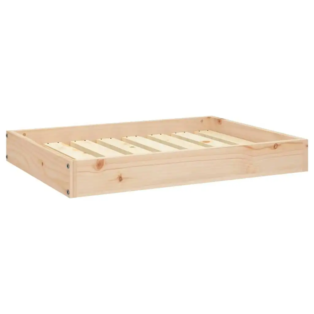 Dog Bed 71.5x54x9 cm Solid Wood Pine 820856