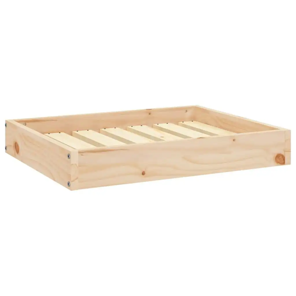 Dog Bed 61.5x49x9 cm Solid Wood Pine 820851