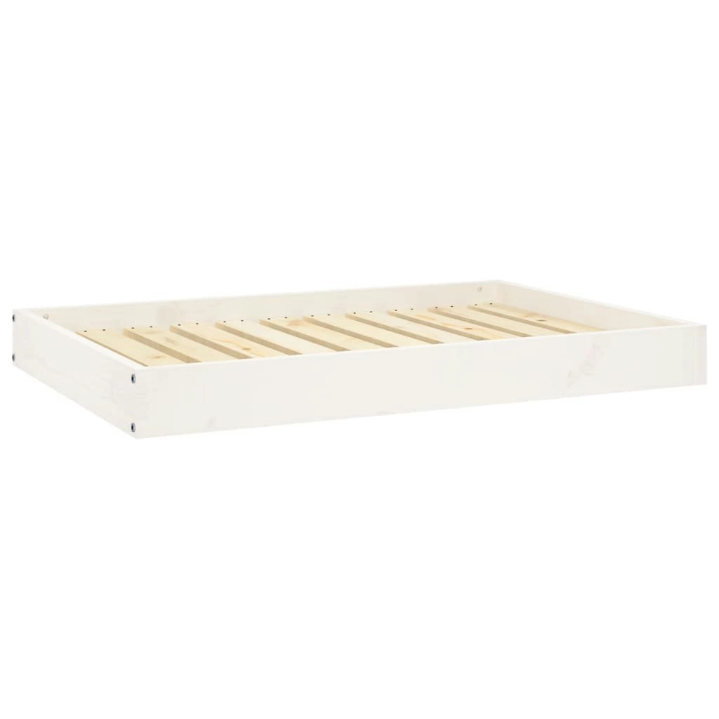 Dog Bed White 91.5x64x9 cm Solid Wood Pine 820862