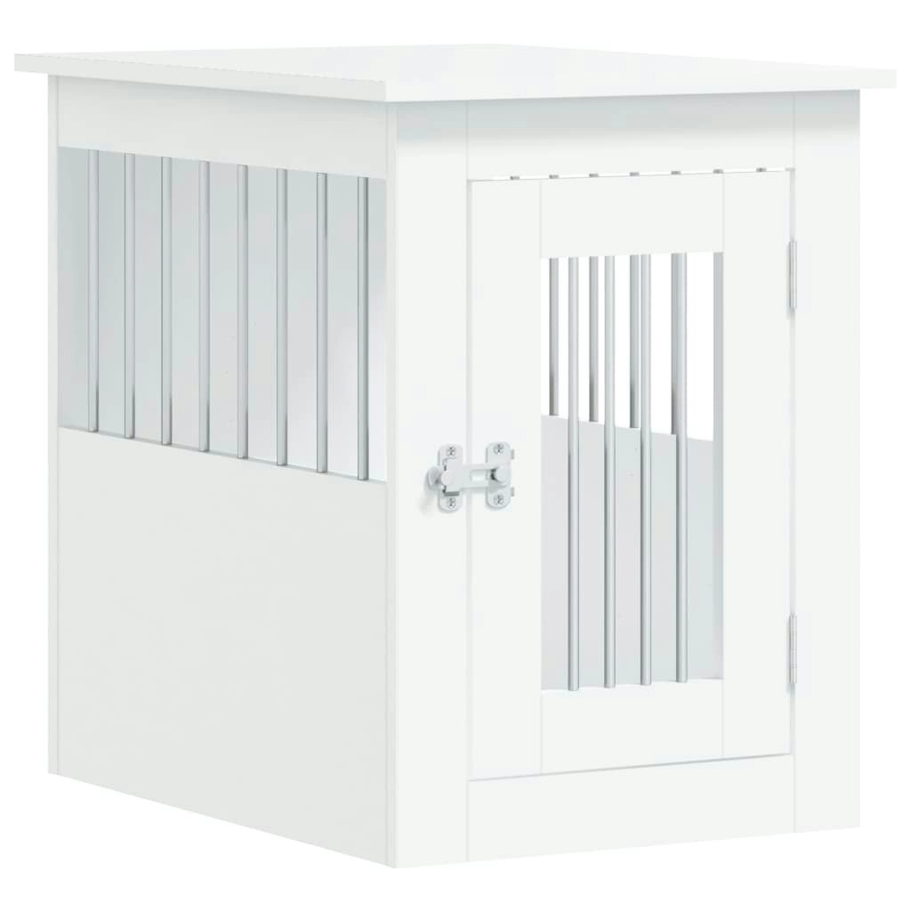 Dog Crate Furniture White 45x62x59 cm Engineered Wood 838309