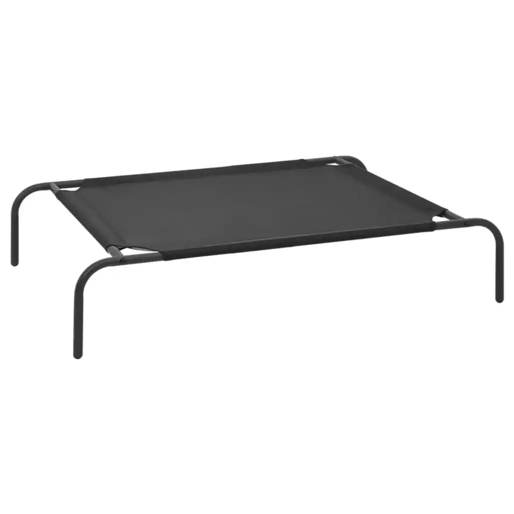 Elevated Dog Bed Black S Textilene 170661