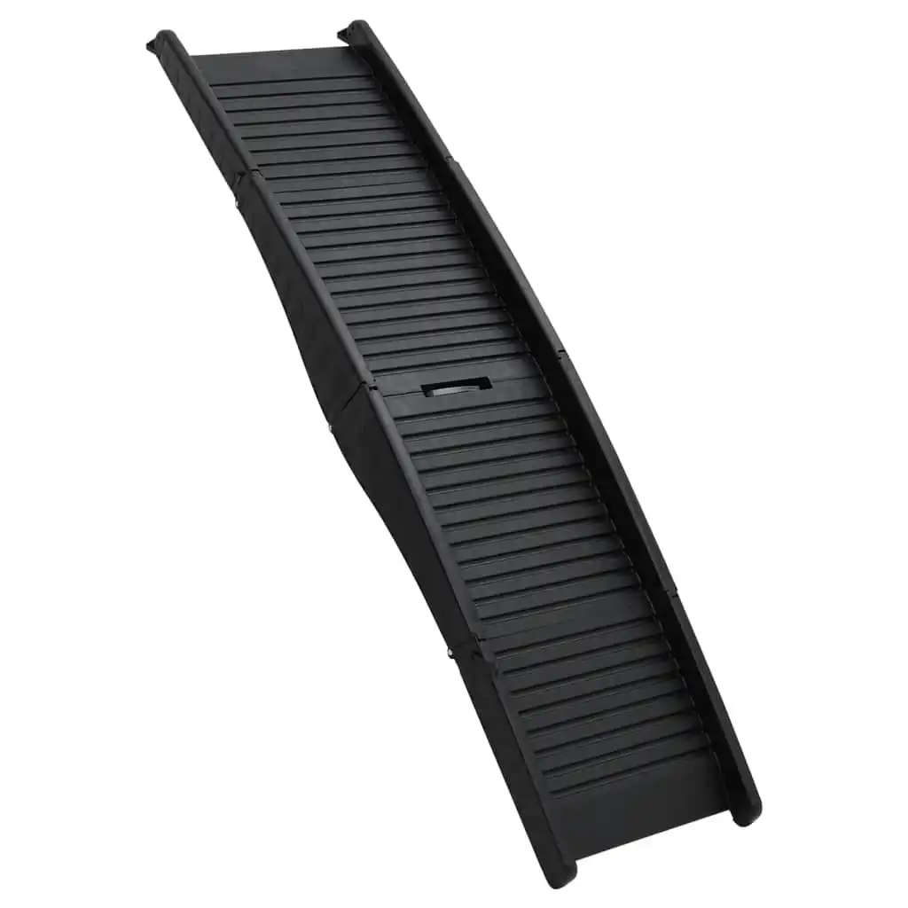 Folding Dog Ramp Black 153x40x12.5 cm Plastic 152231