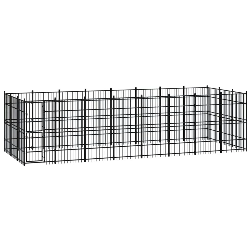 Outdoor Dog Kennel Steel 22.12 mÂ² 3097979