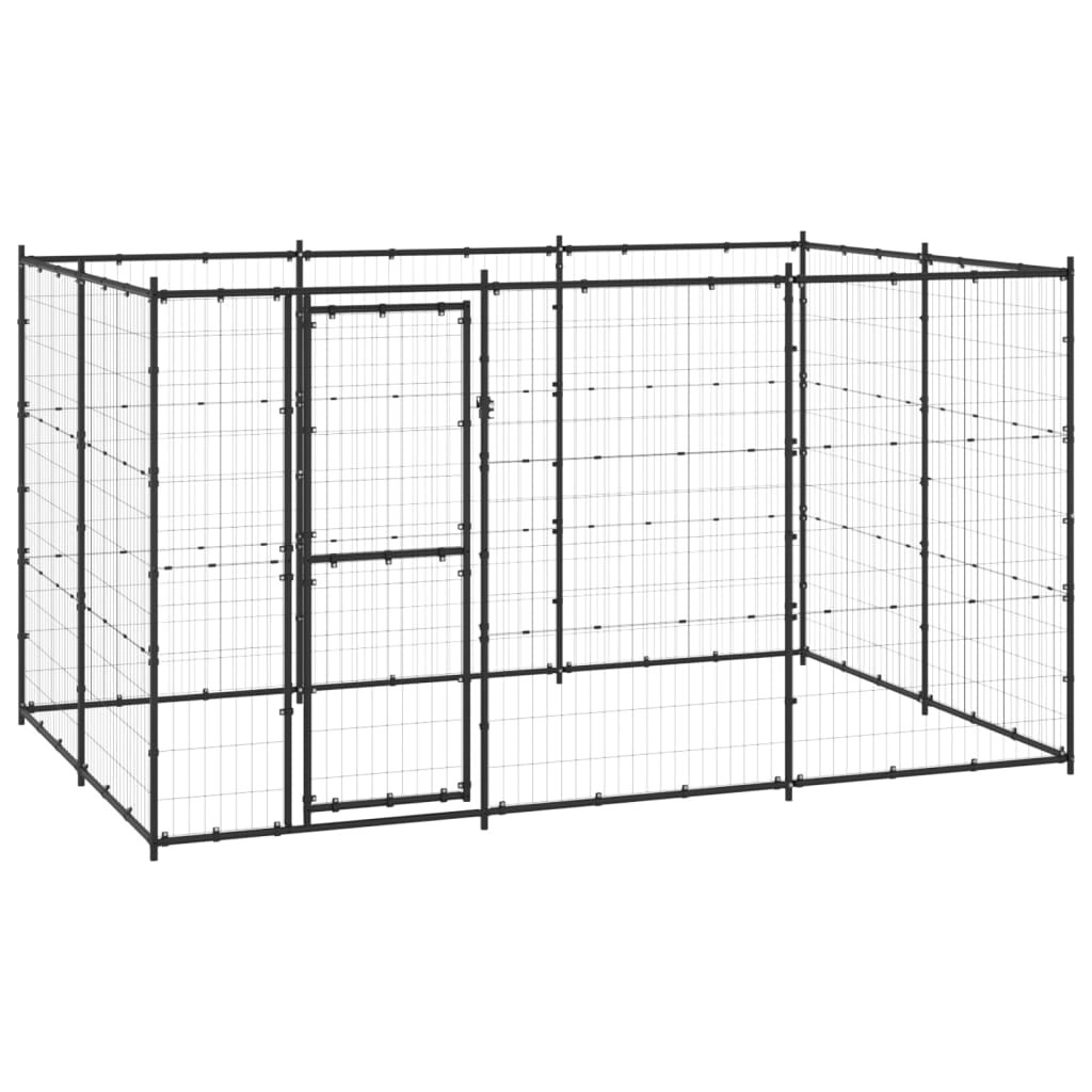 Outdoor Dog Kennel Steel 7.26 mÂ² 3082298