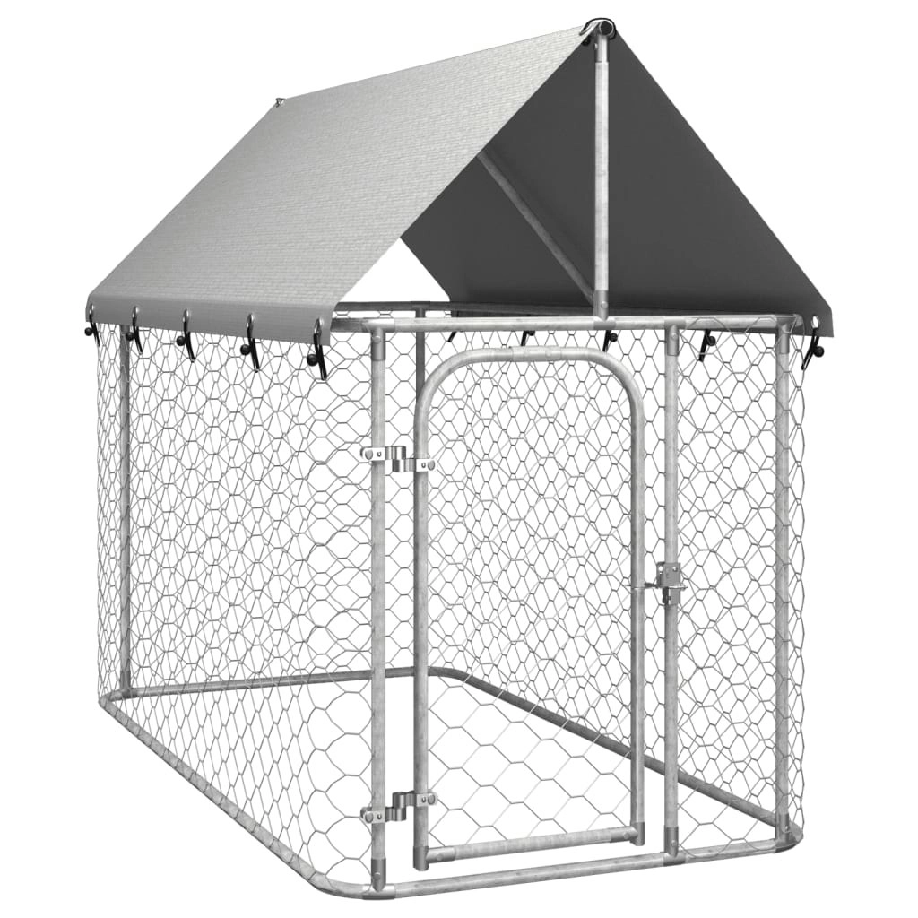 Outdoor Dog Kennel with Roof 200x100x150 cm 171496