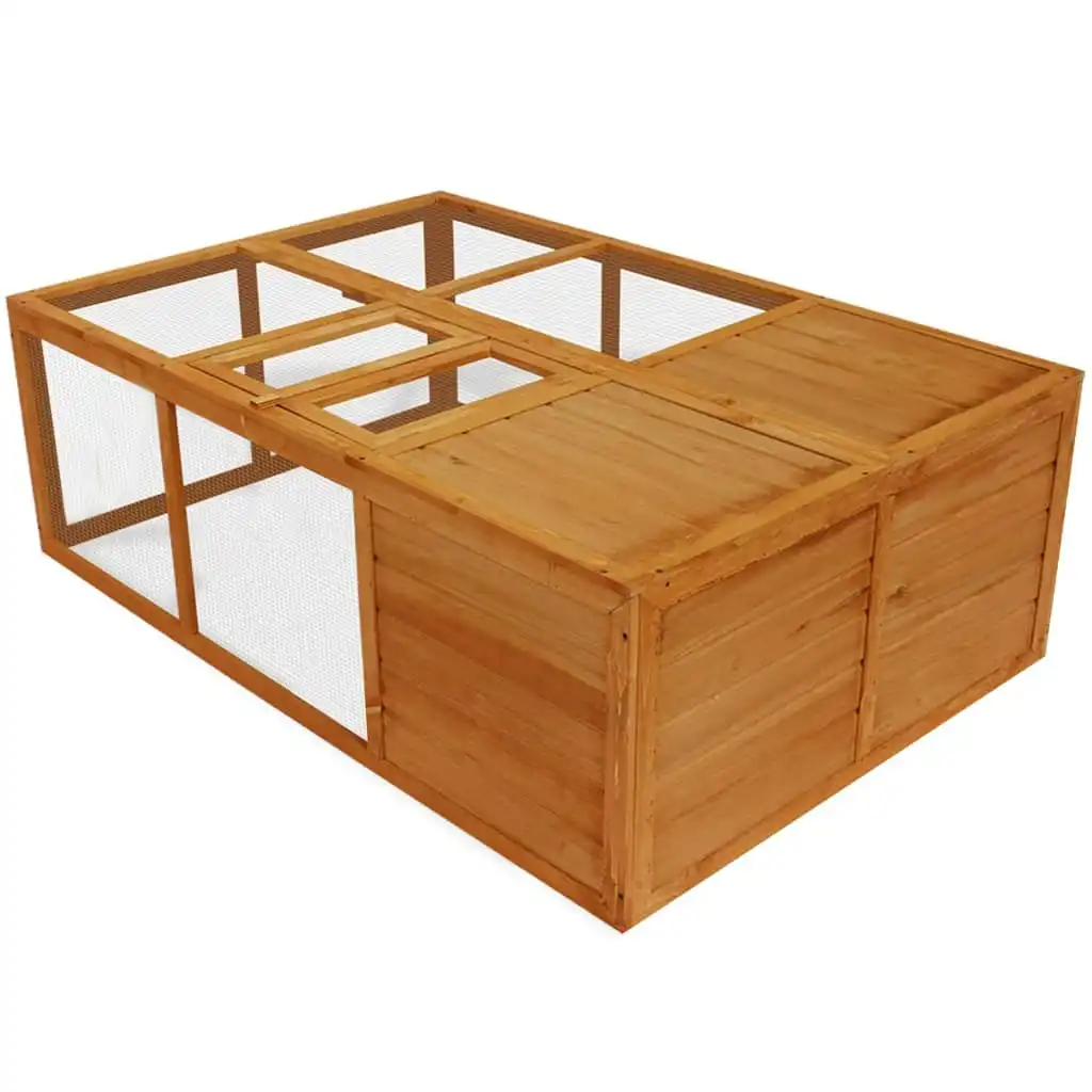 Outdoor Foldable Wooden Animal Cage 170221