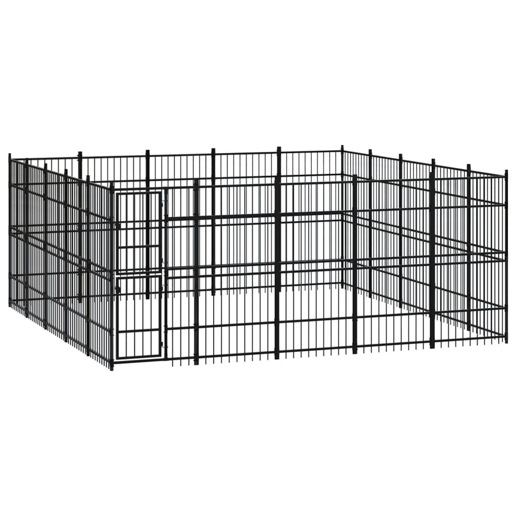 Outdoor Dog Kennel Steel 23.04 mÂ² 3097989