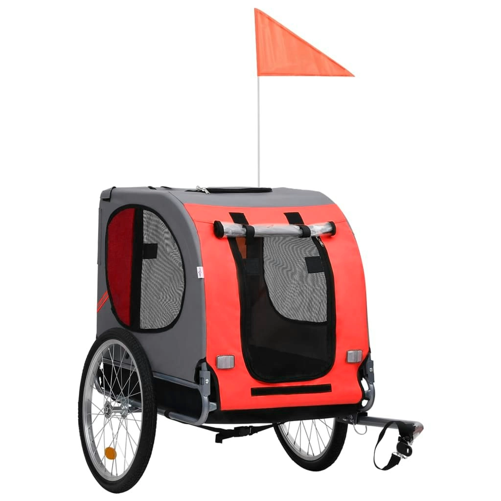 Pet Bike Trailer Red and Black 91765