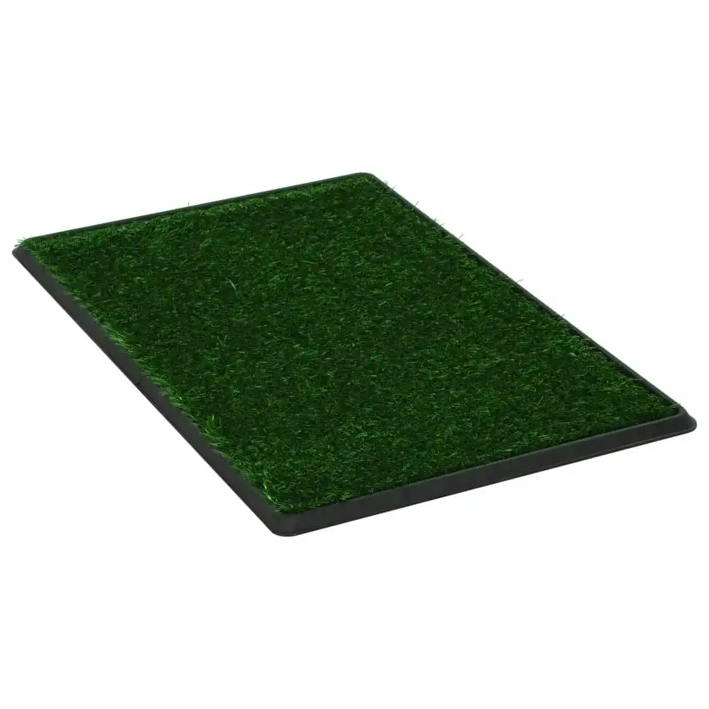 Pet Toilet with Tray & Faux Turf Green 76x51x3 cm WC 170769