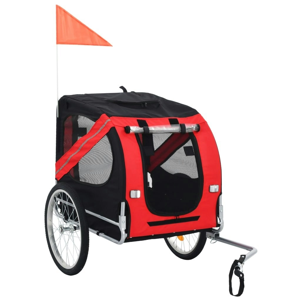 Pet Bike Trailer Red and Black 91766