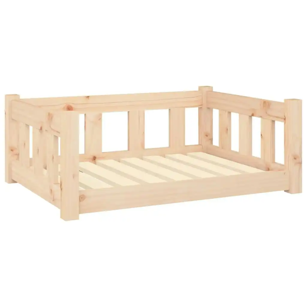 Dog Bed 75.5x55.5x28 cm Solid Wood Pine 820192