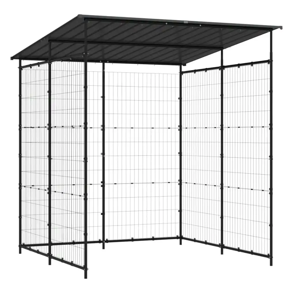 Bicycle Shed 190x190x222 cm Steel Black 150780