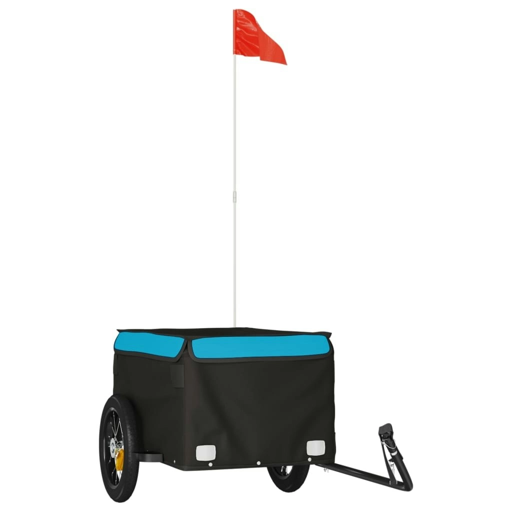 Bike Trailer Black and Blue 30 kg Iron 94079