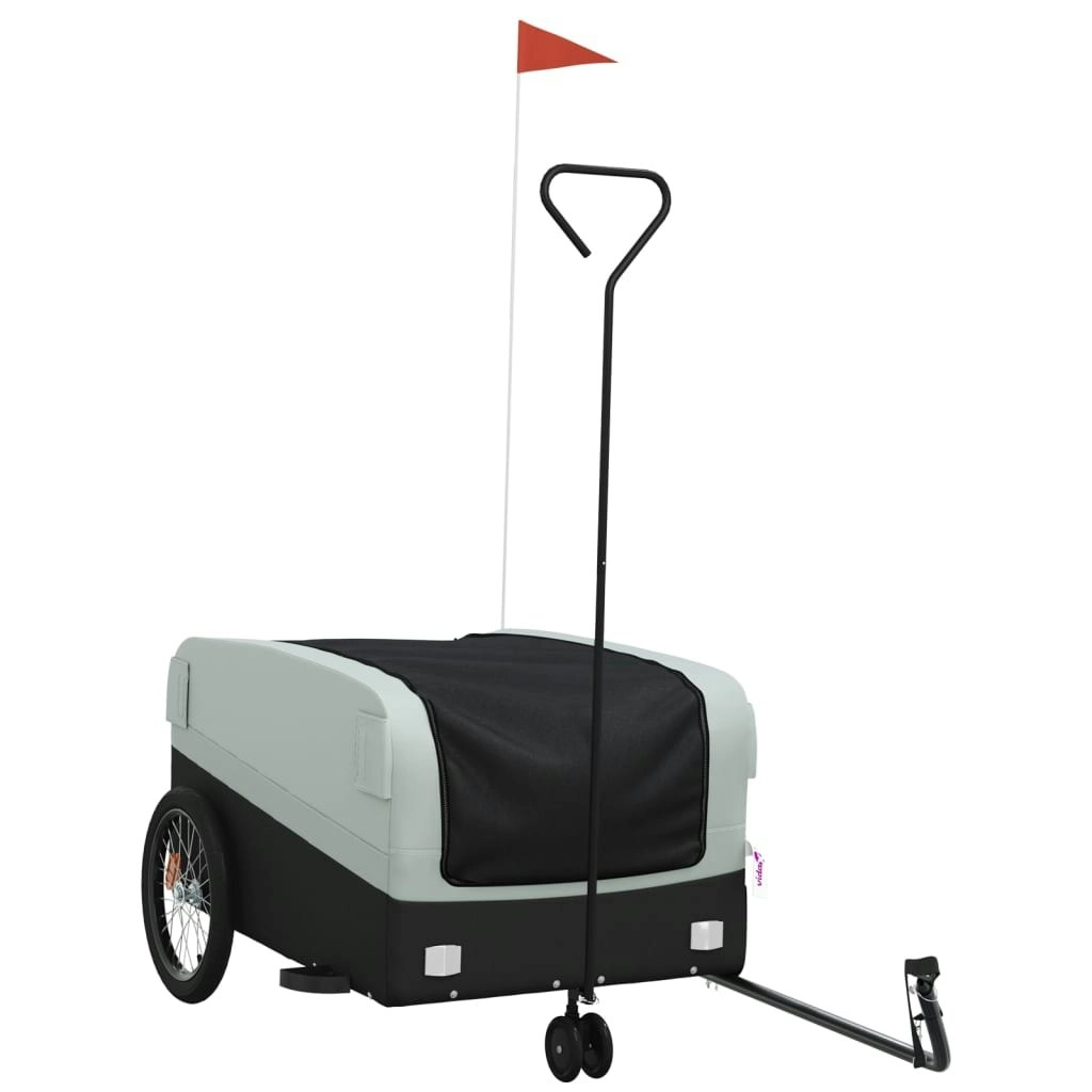 Bike Trailer Black and Grey 45 kg Iron 94063