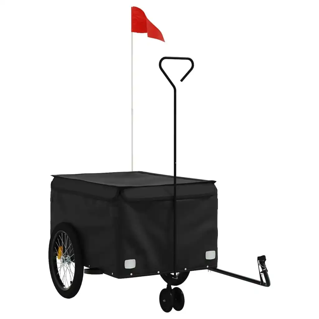 Bike Trailer Black 45 kg Iron 94115