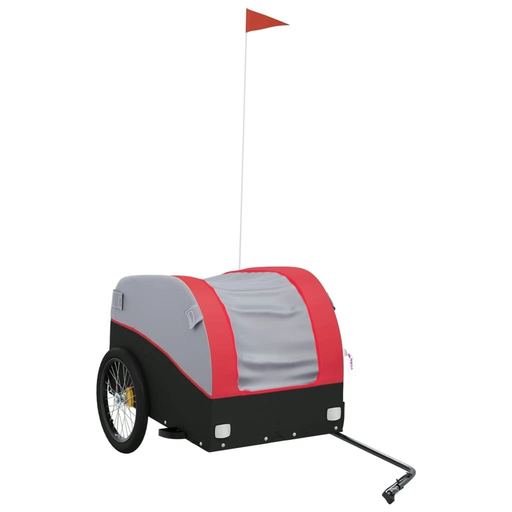 Bike Trailer Black and Red 45 kg Iron 94132