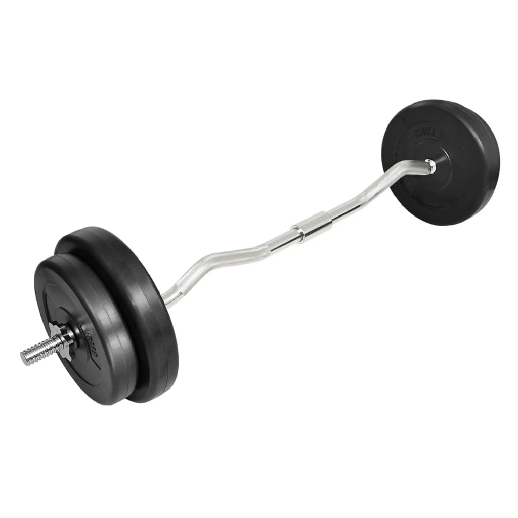 Curl Bar with Weights 30 kg 90373