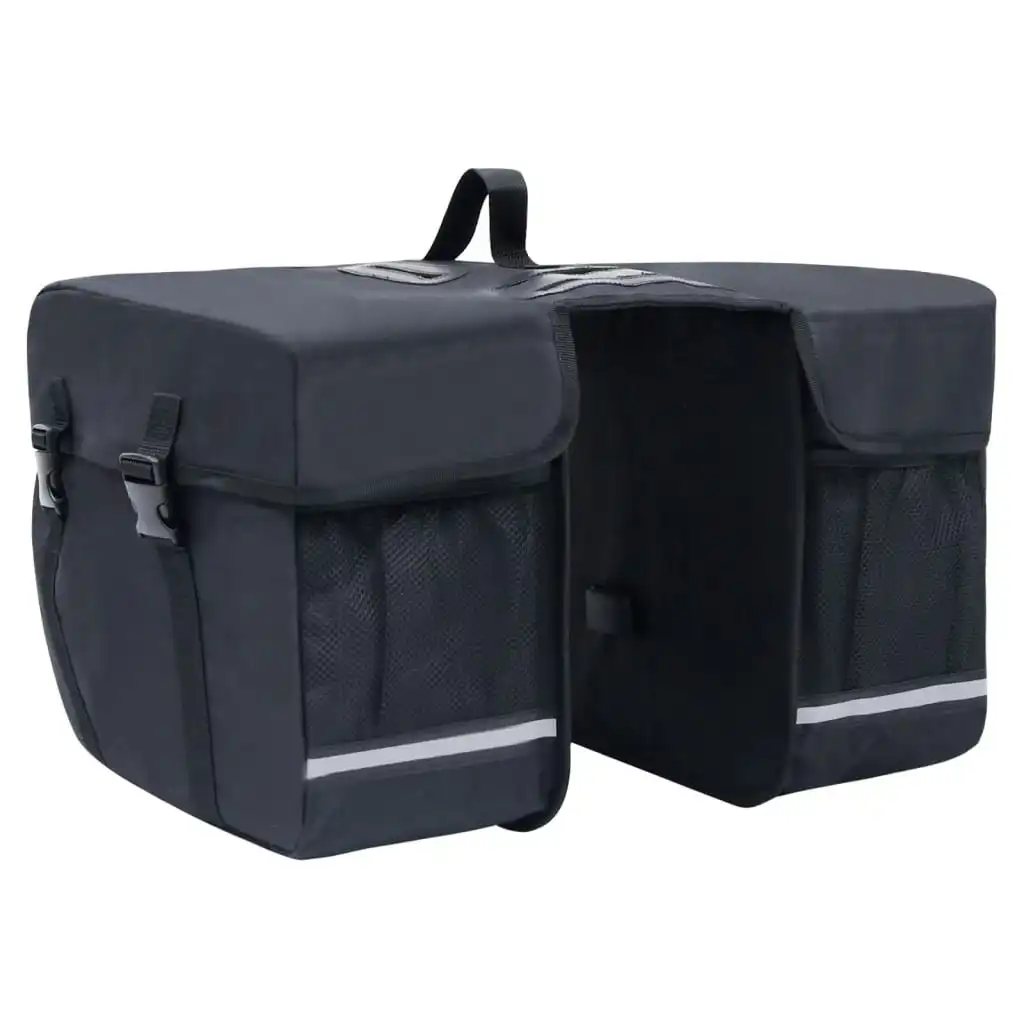 Double Bicycle Bag for Pannier Rack Waterproof 35 L Black 93251