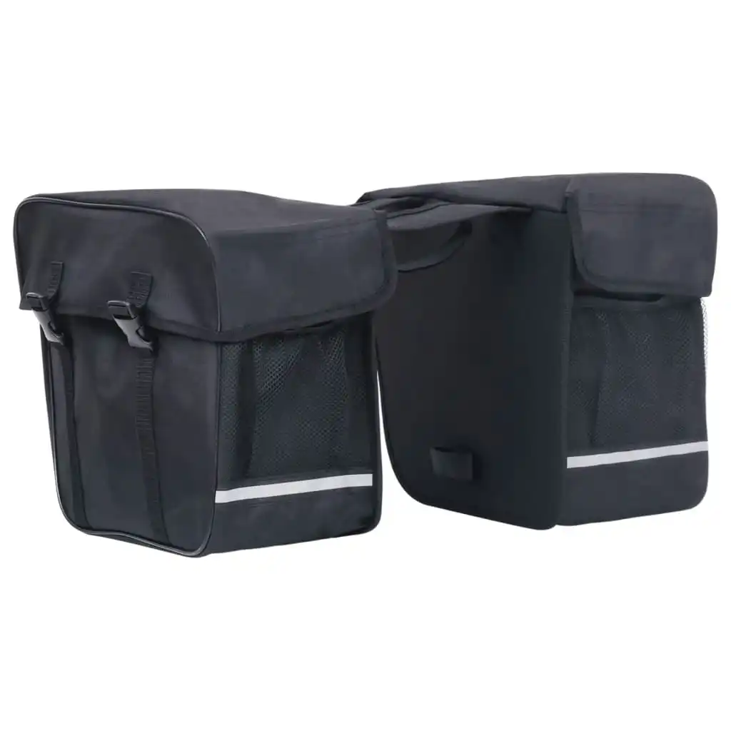 Double Bicycle Bag for Pannier Rack Waterproof 35 L Black 93250