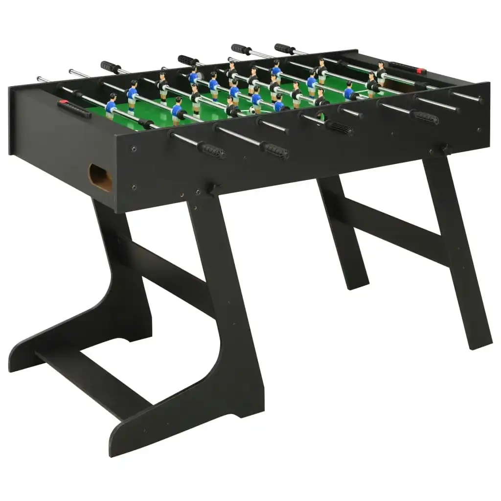 Folding Football Table 121x61x80 cm Black 91938