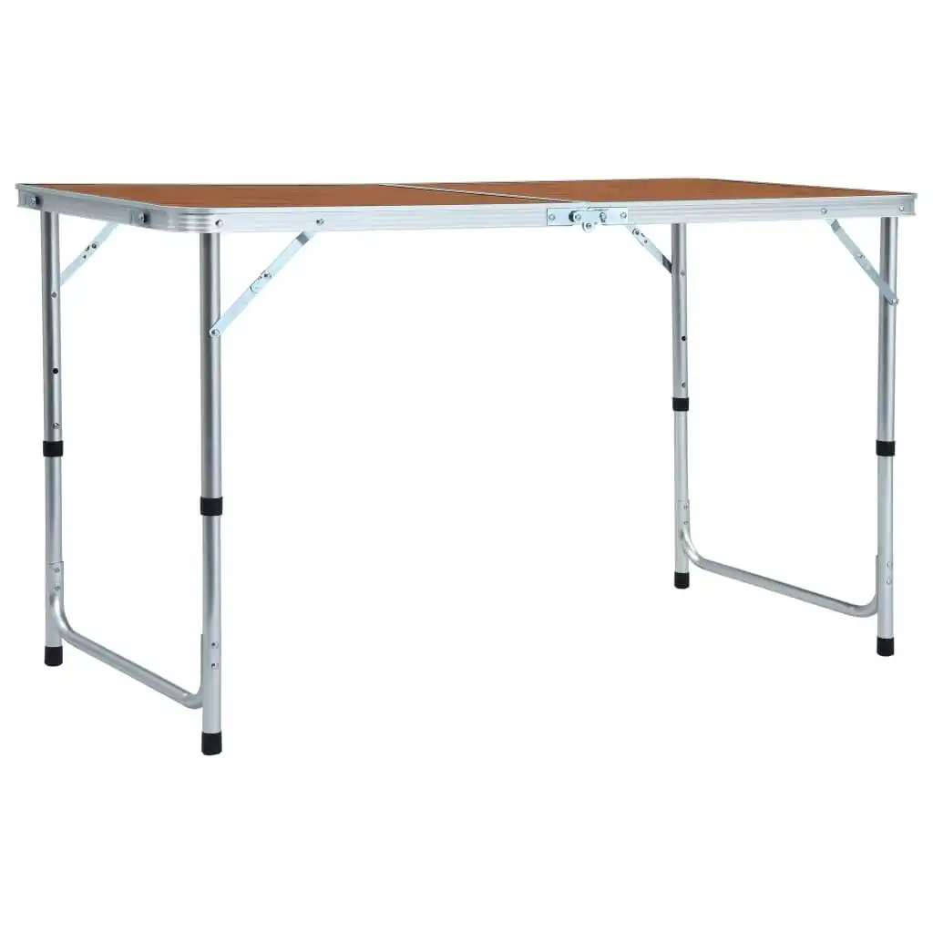 Foldable Camping Table Aluminium 120x60 cm 48172