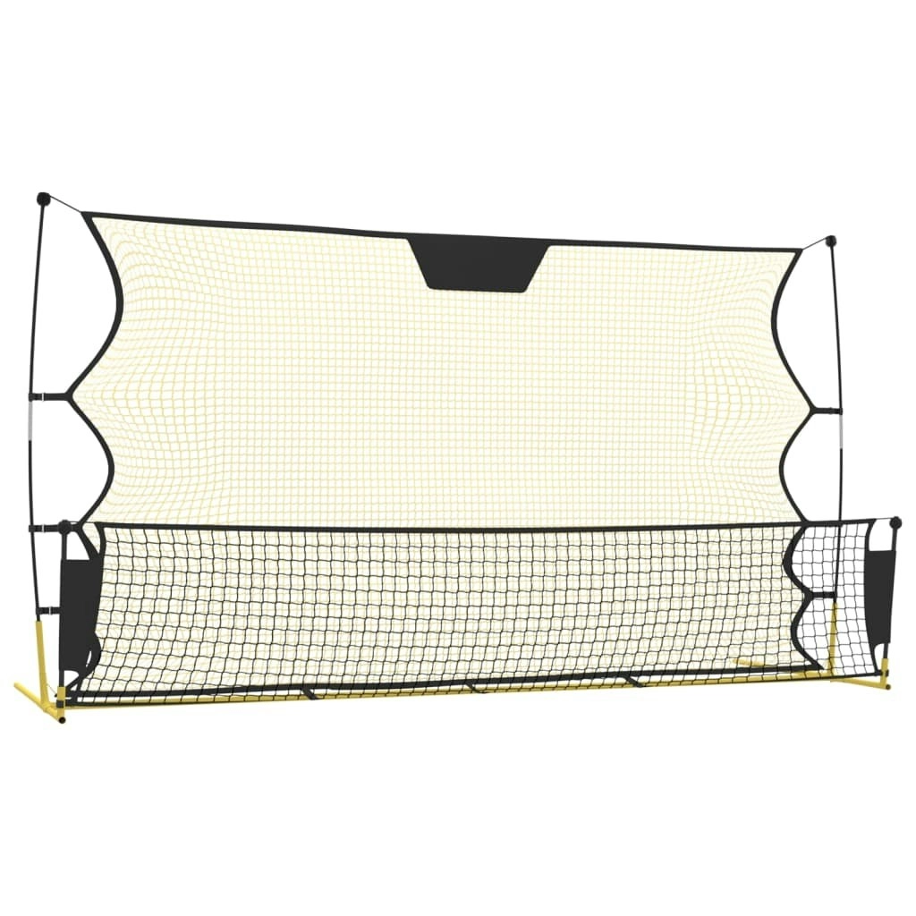 Football Rebounder Net Black and Yellow 183x85x120 cm Polyester 93760