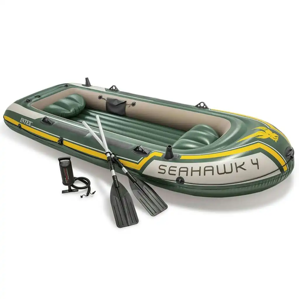 Intex Seahawk 4 Set Inflatable Boat with Oars and Pump 68351NP 3202725