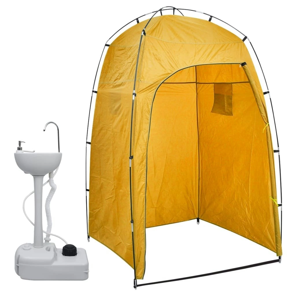 Portable Camping Handwash Stand with Tent 20 L 3081895