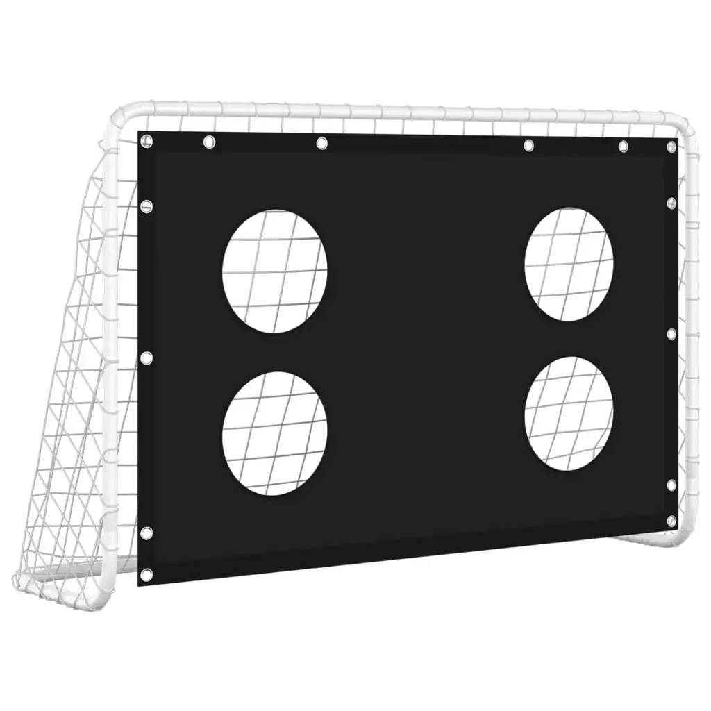 Soccer Goal Training Net Steel 184x61x122 cm 93376