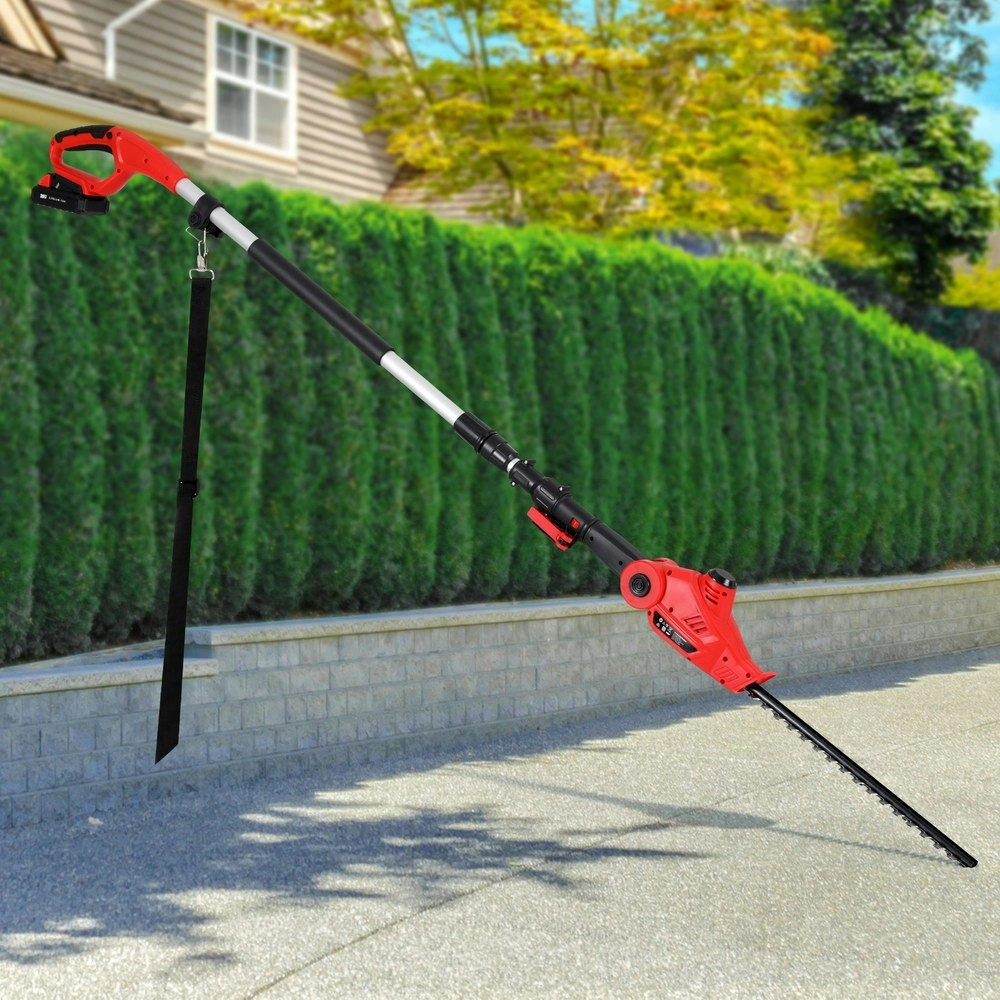 Giantz Cordless Pole Hedge Trimmer Garden Pruner Electric Cutter