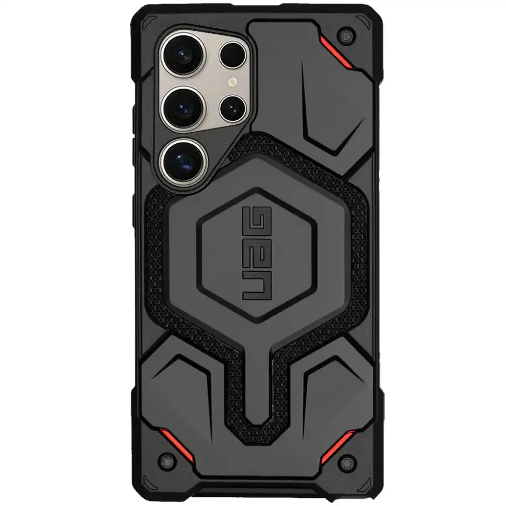 UAG Monarch Pro Case For Samsung Galaxy S24 Ultra - Kevlar Black