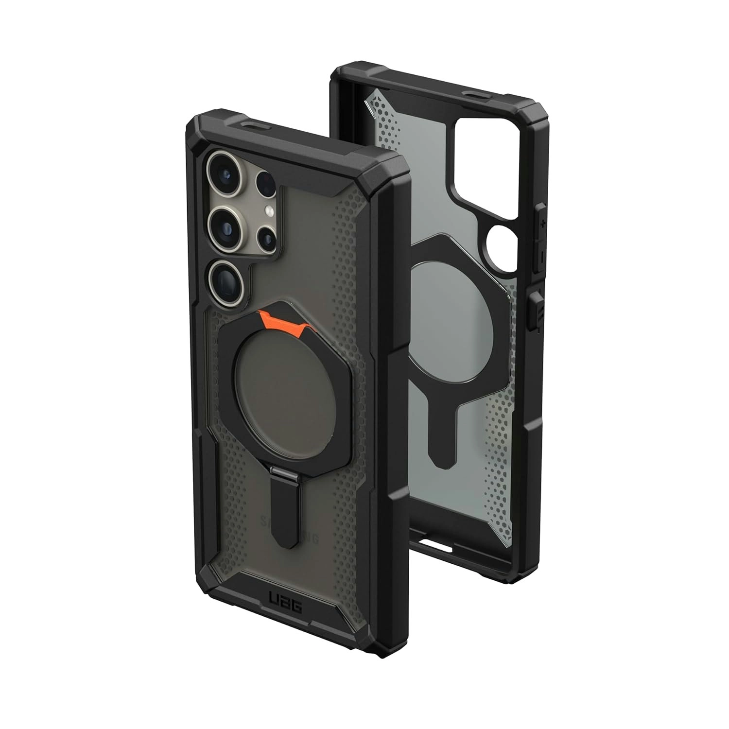 UAG Plasma Case For Samsung Galaxy S24 - Black/orange