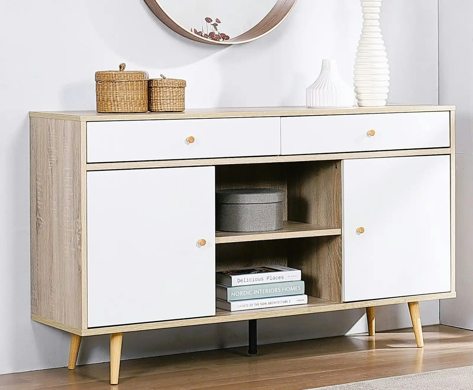 Adriana 2-Door 2-Drawer Large Sideboard