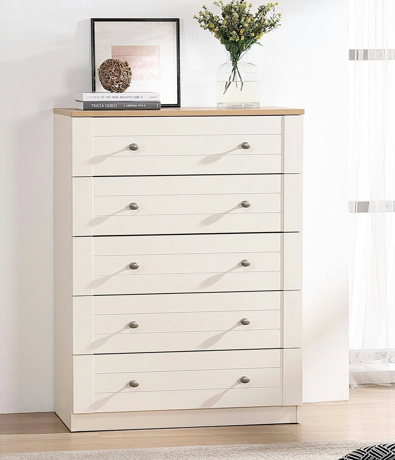 Modern Harmony Harriet 5 Drawer Chest | Sleek & Stylish Bedroom Storage