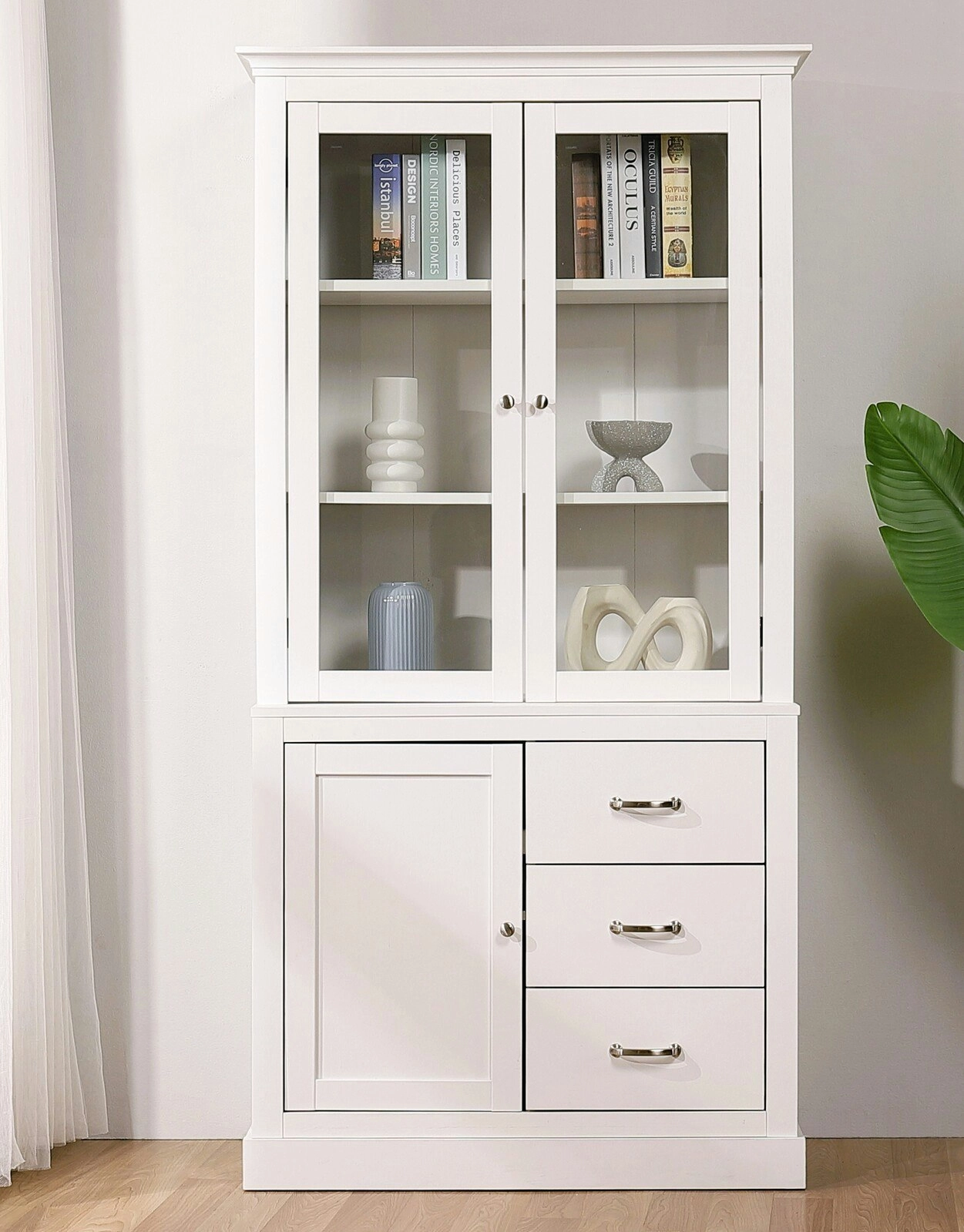 Ashford Display Storage Cabinet 3 Doors 3 Drawers