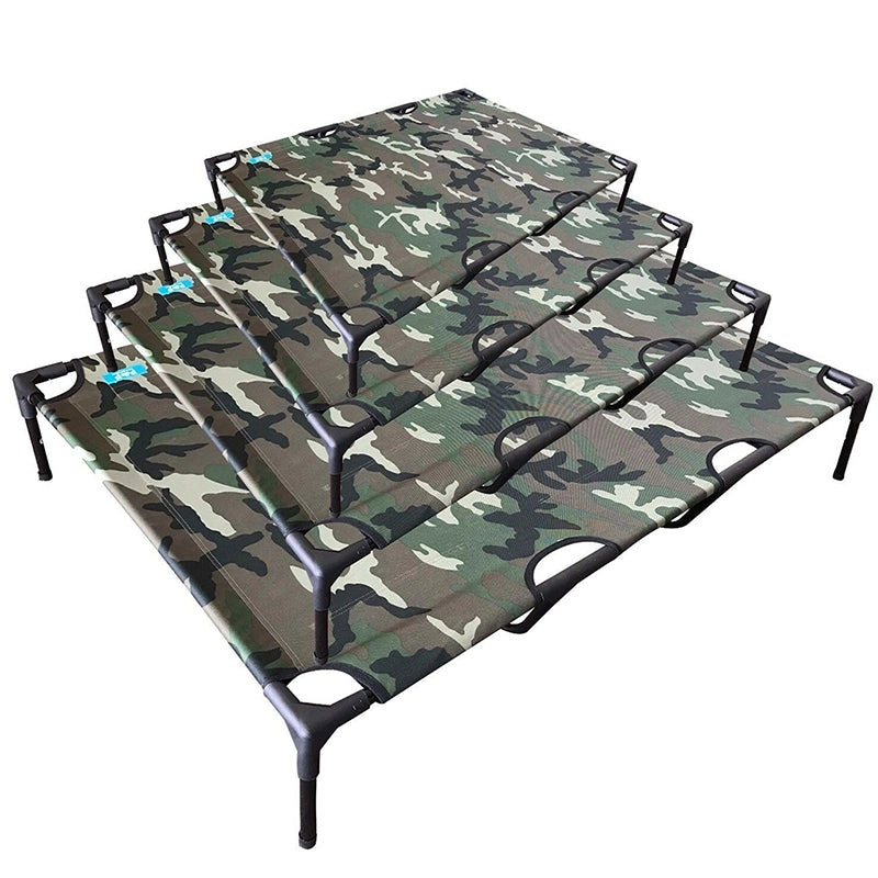 Heavy Duty Pet Dog Bed Camo Coloured Trampoline Hammock Canvas Dog Bed Sale