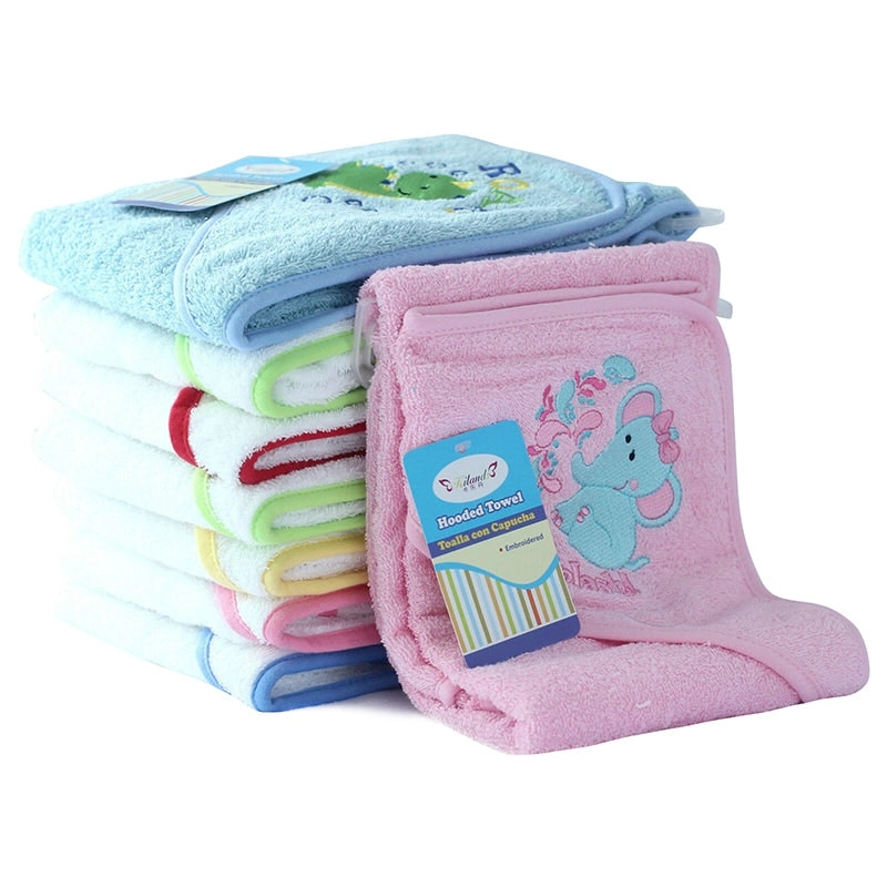 100% cotton 350GSM Baby Kid Bath Towel Hooded Towel 16 Cute designs