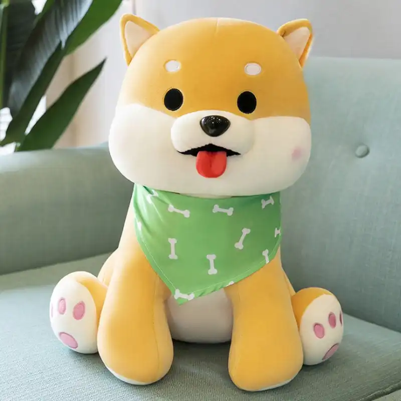 Super Soft Coral Fleece Akita Dog Plush Toy 60cm Tall