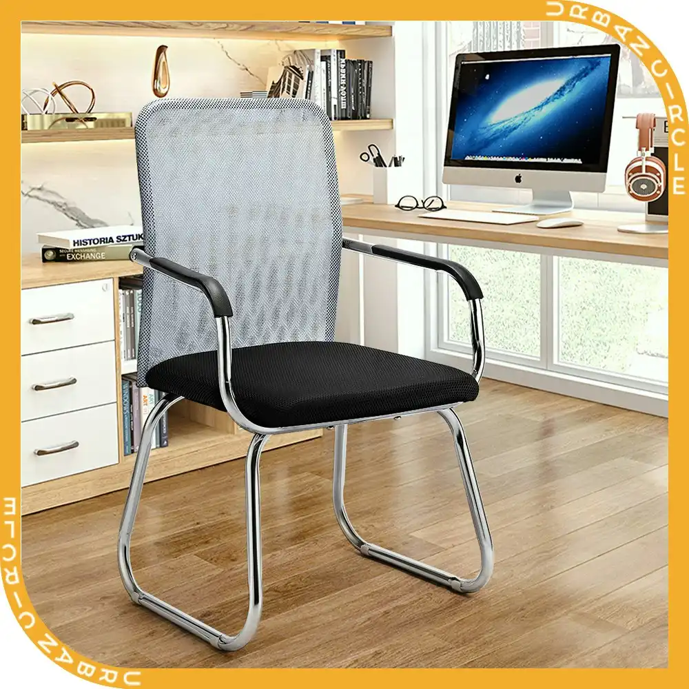 Furb Mesh Office Chair Executive Study Work Chair w/ Breathable Mesh Back Grey