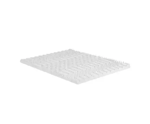 Bedding Memory Foam Mattress Topper 7-Zone Airflow Pad 8cm - White