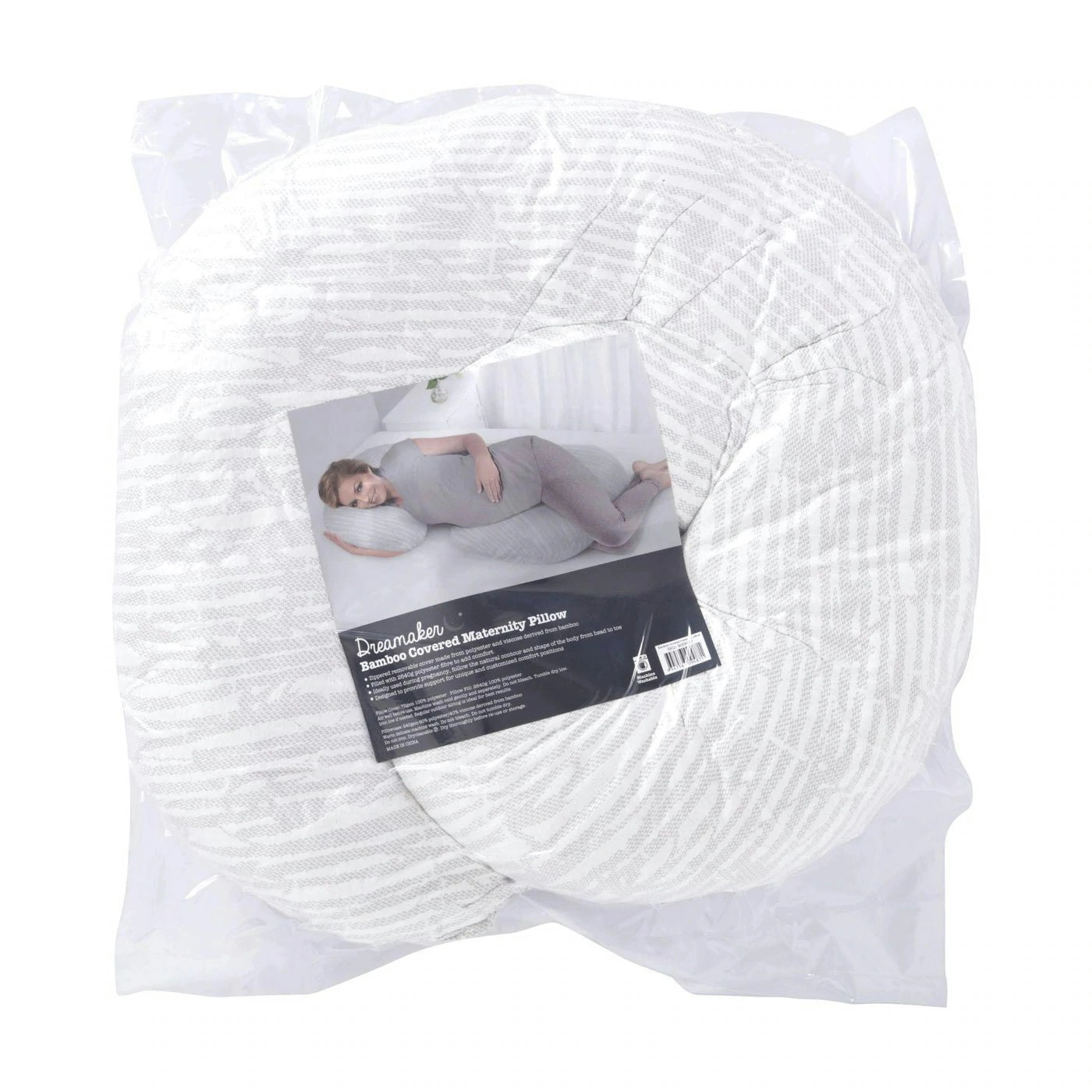 Dreamaker Bamboo Covered C-Shape Maternity Pillow