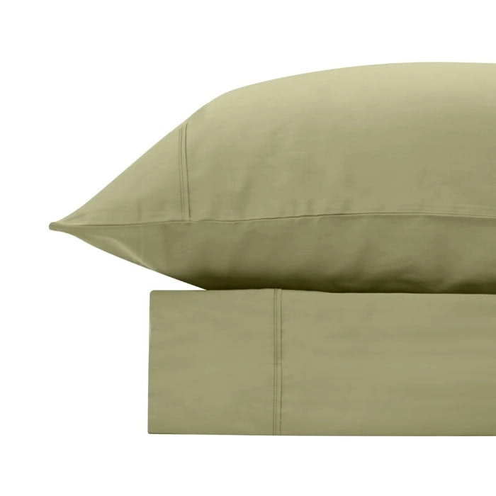 Bas Phillips Bamboo & Cotton 400TC Blend Sheet Set - OLIVE