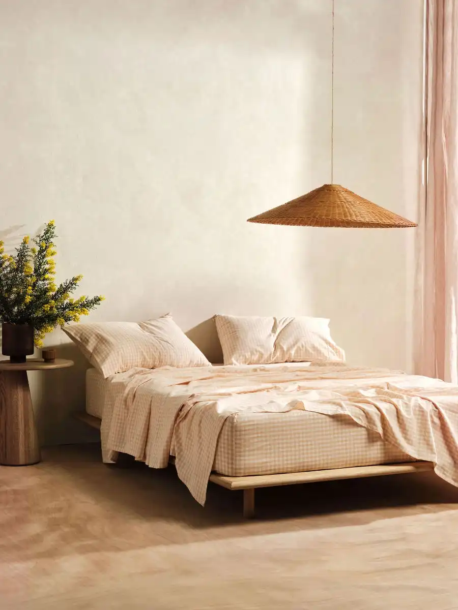 Linen House Springsteen Peach Sheet Set